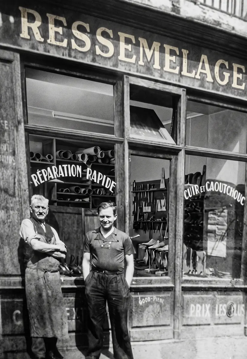 Photo de famille restaurée — l'atelier des origines